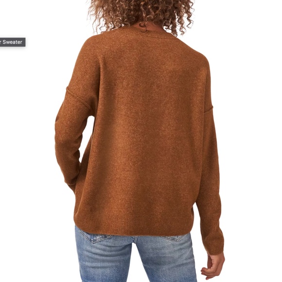 Long Sleeve Extend Shoulder Sweater - Picture 2 of 7